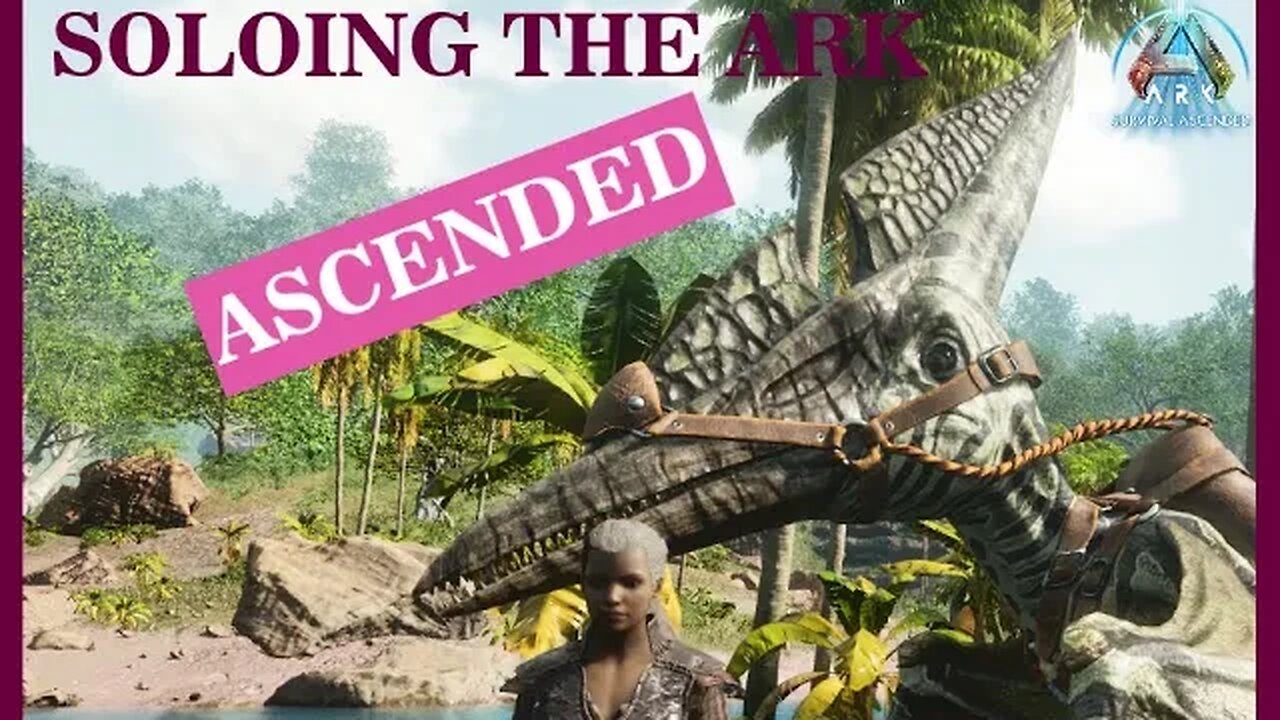 Taming Our First Dino! Soloing ARK Ascended Ep. 2