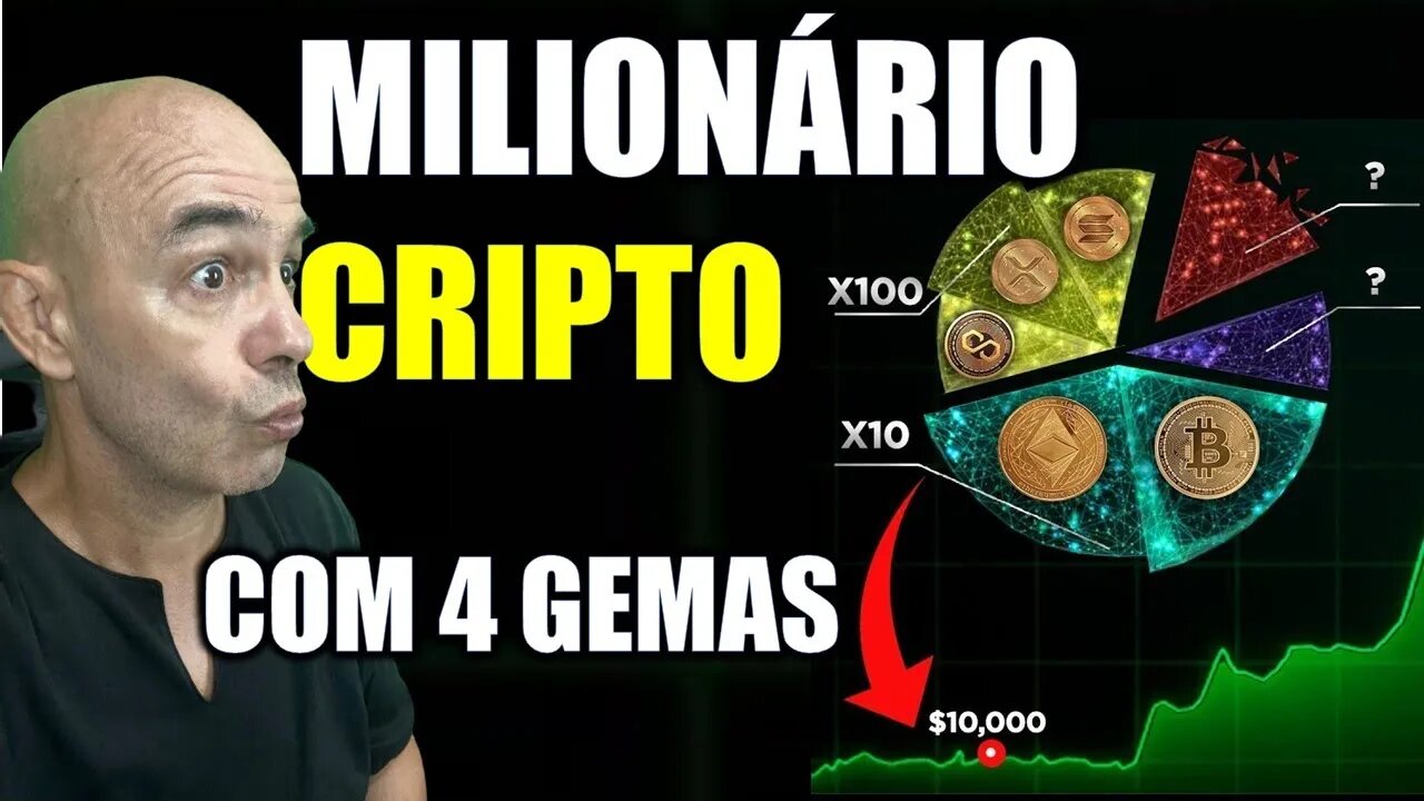 4 GEMAS Altcoins para GANHAR 100X SUBVALORIZADAS ( POTÊNCIAL GIGANTESCO )