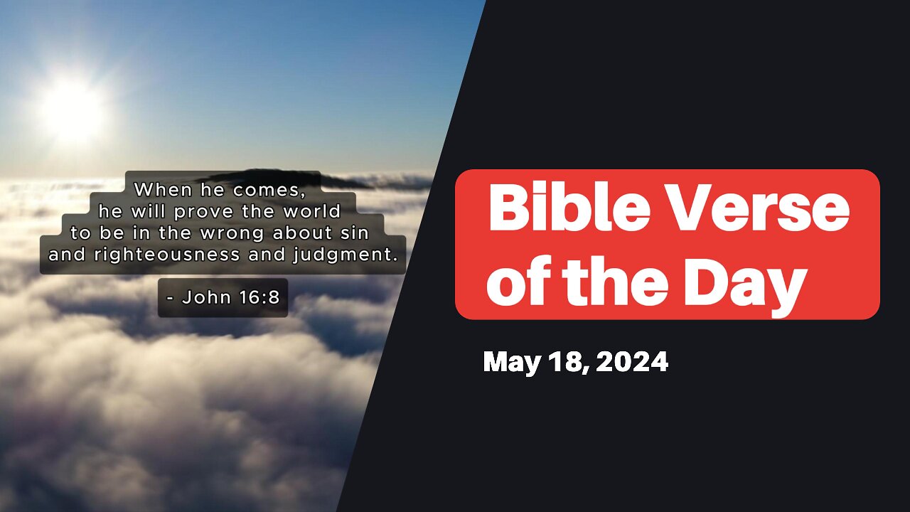 Bible Verse of the Day: May 18, 2024