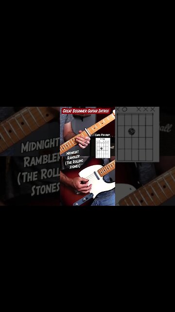 Midnight Rambler by the stones has a great guitar intro for beginners #shorts