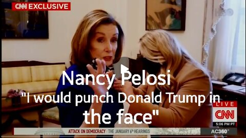 Nancy Pelosi " I would punch Donald Trump in the face"