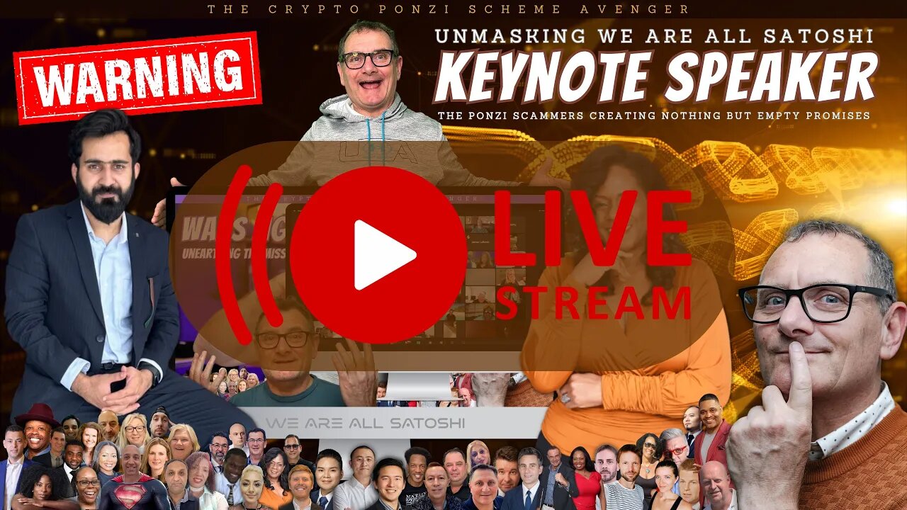 🔴 LIVE NOW Unmasking We Are All Satoshi: Speaker Danny de Hek “Creating Nothing But Empty Promises”