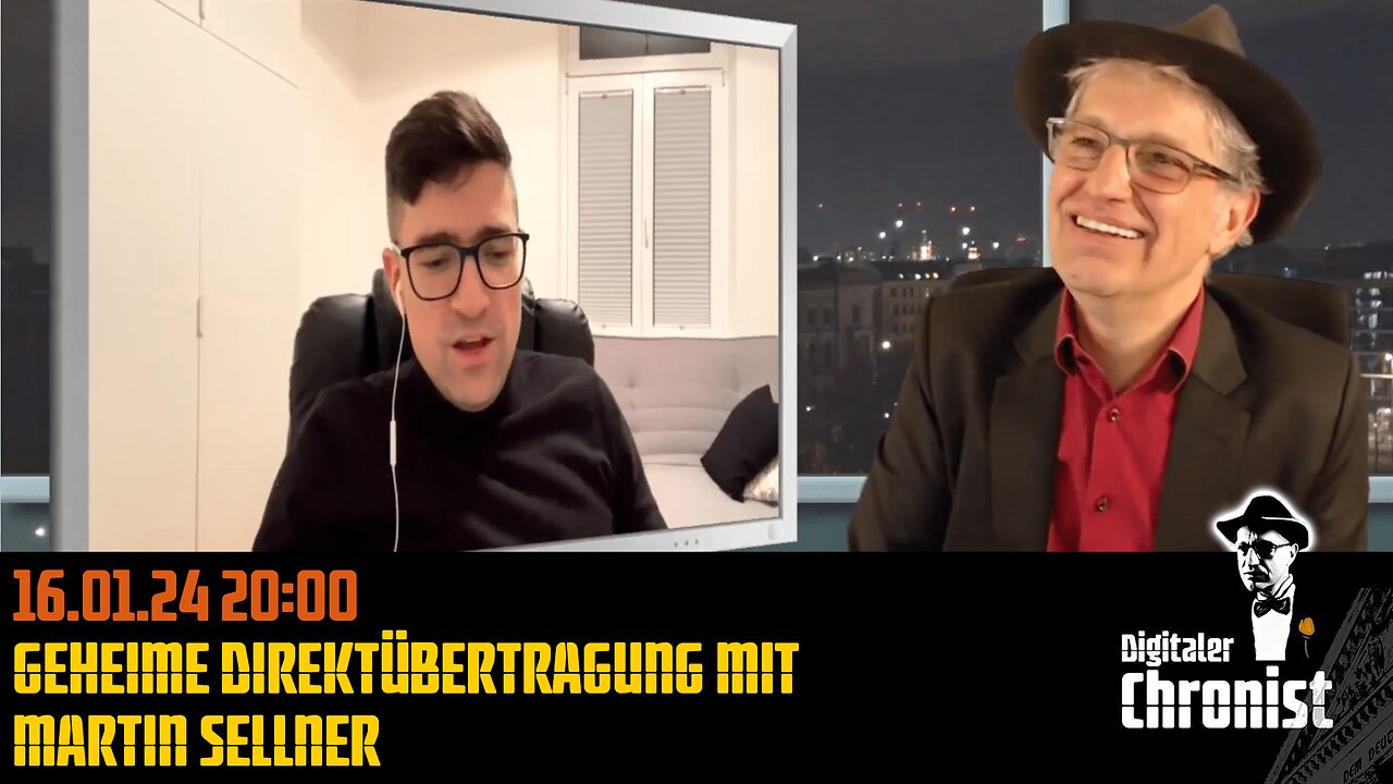 Aufzeichnung vom 16.01.24 Geheime Direktübertragung mit Martin Sellner