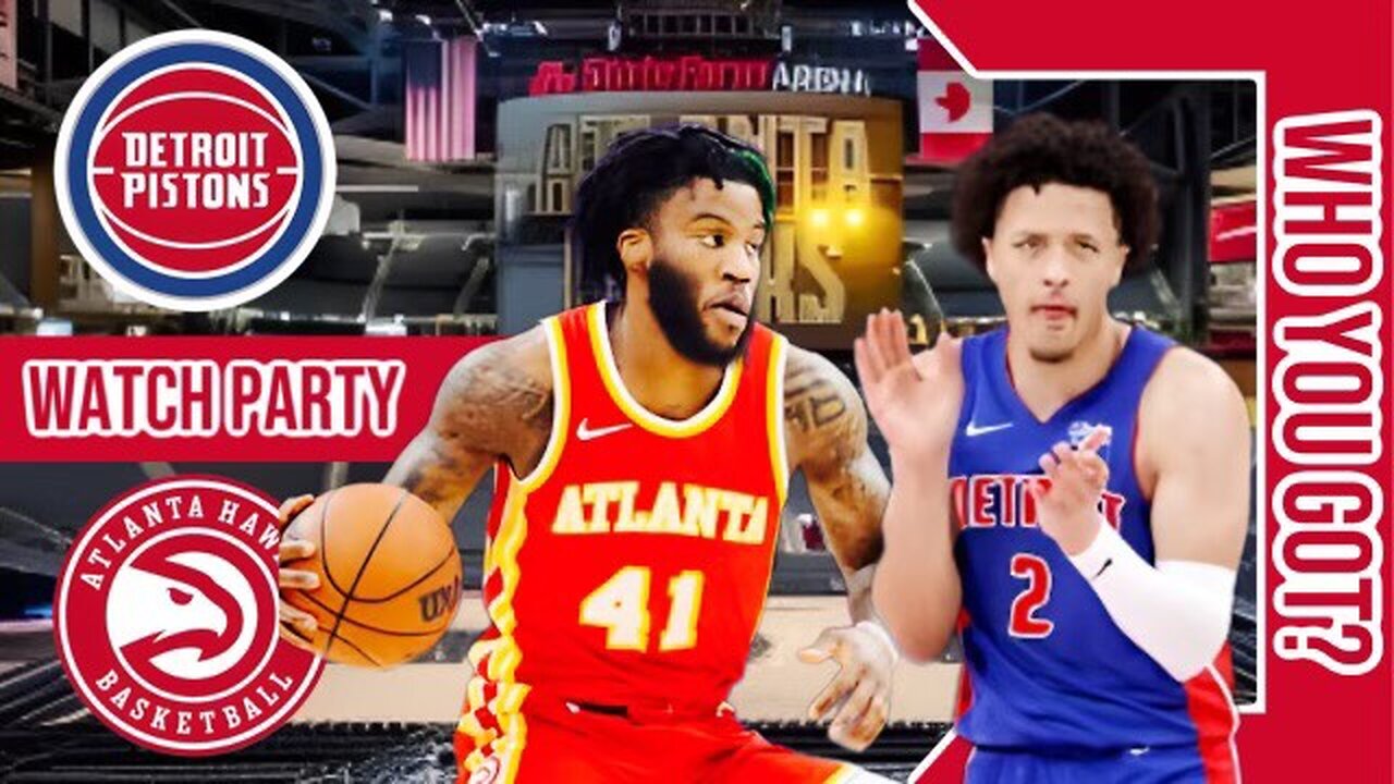 Detroit Pistons vs Atlanta Hawks | Live Watch Party Stream | NBA 2023 season Game 26