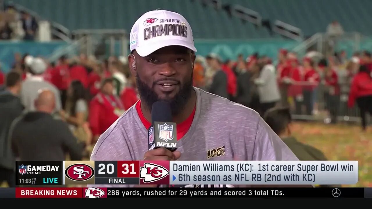 Damien Williams Super Bowl Post Game Interview NFLN