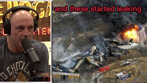 joe Rogan talks about the Ohio train derailment.