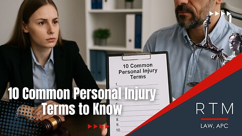 10 Common Personal Injury Terms to Know