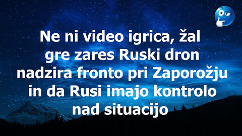 Ruski dron nad Zaporožjem, Russian drone in Ukraine