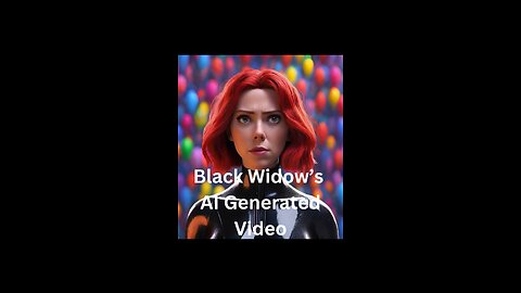 Black Widow's AI generated video || follow @letmerap4u