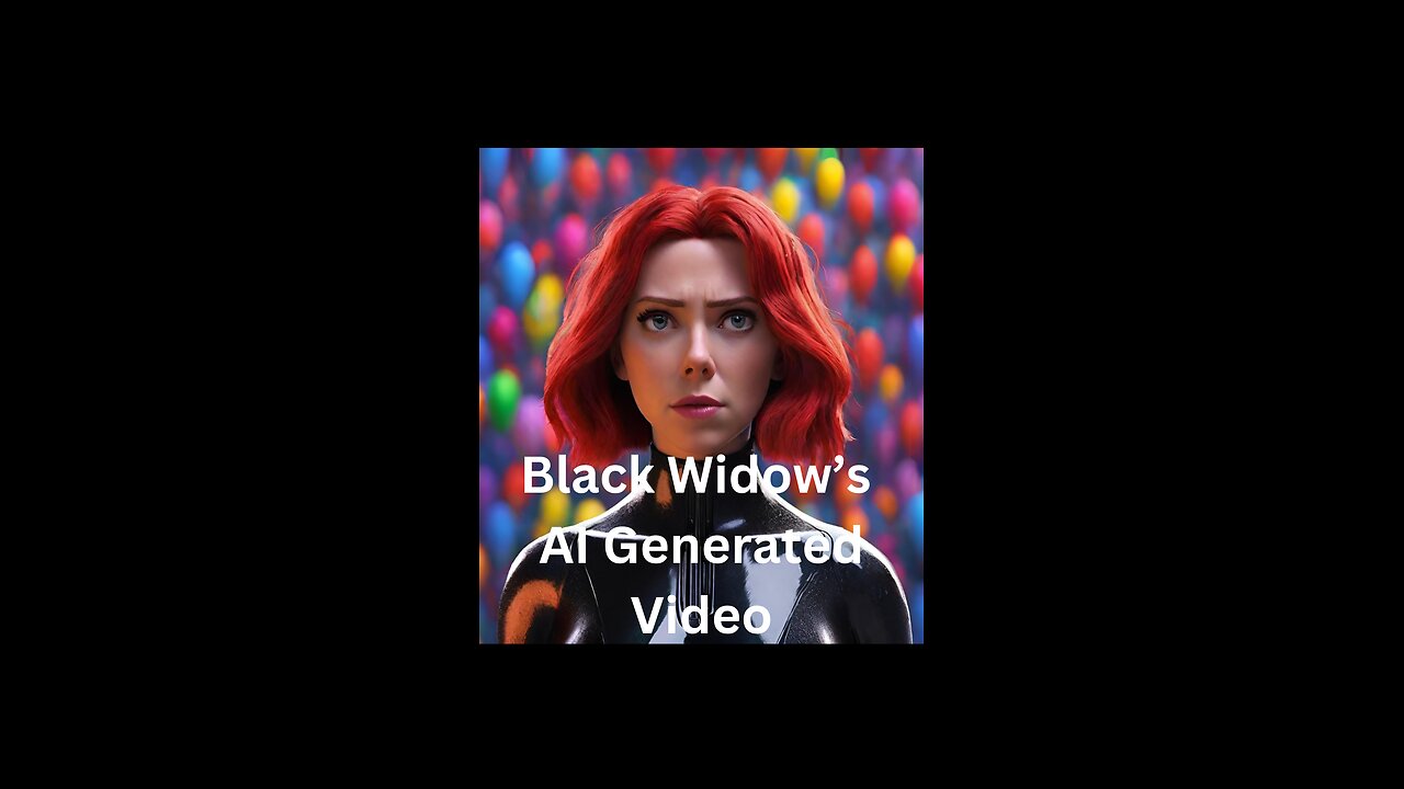 Black Widow's AI generated video || follow @letmerap4u