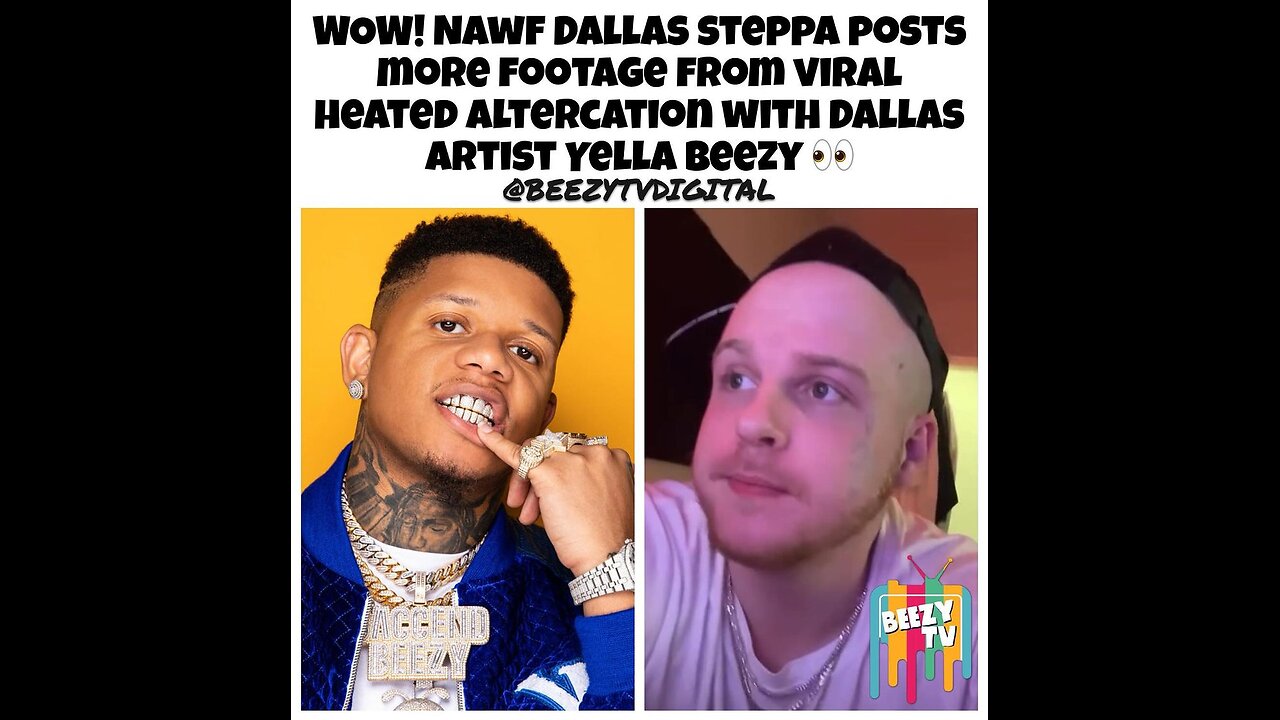 Yellabweezy gets pulled up on by a white with his hat back