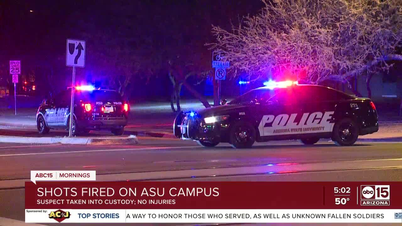 Shots fired on Arizona State University campus