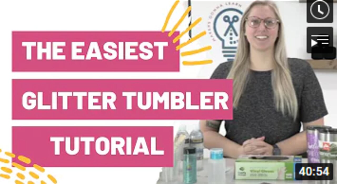 The Easiest Glitter Tumbler Tutorial pt 1