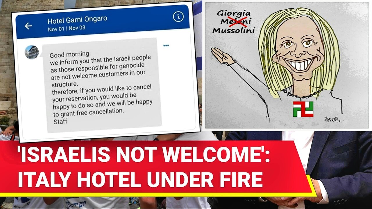 Ethiopian Genocide Enabler Meloni's Italian Hotel Bans Israeli Guests