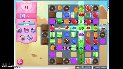 Candy Crush Level 2143 Audio Talkthrough, 3 Stars 0 Boosters