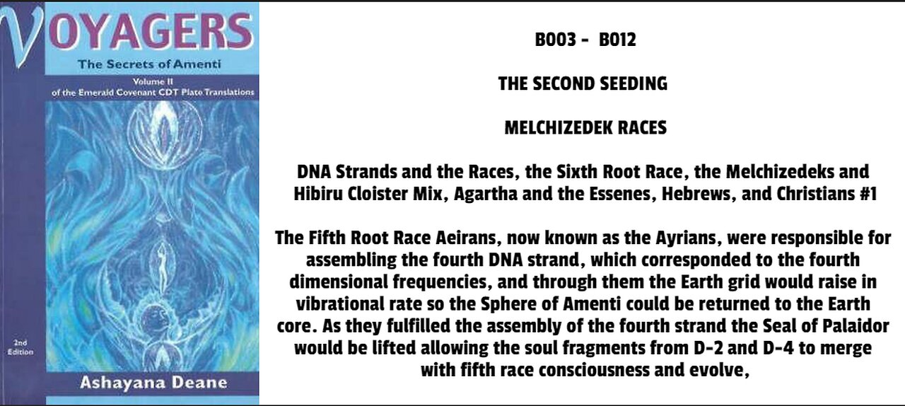 DNA Strands and the Races, the Sixth Root Race, the Melchizedeks and Hibiru Cloister Mix, Agartha an