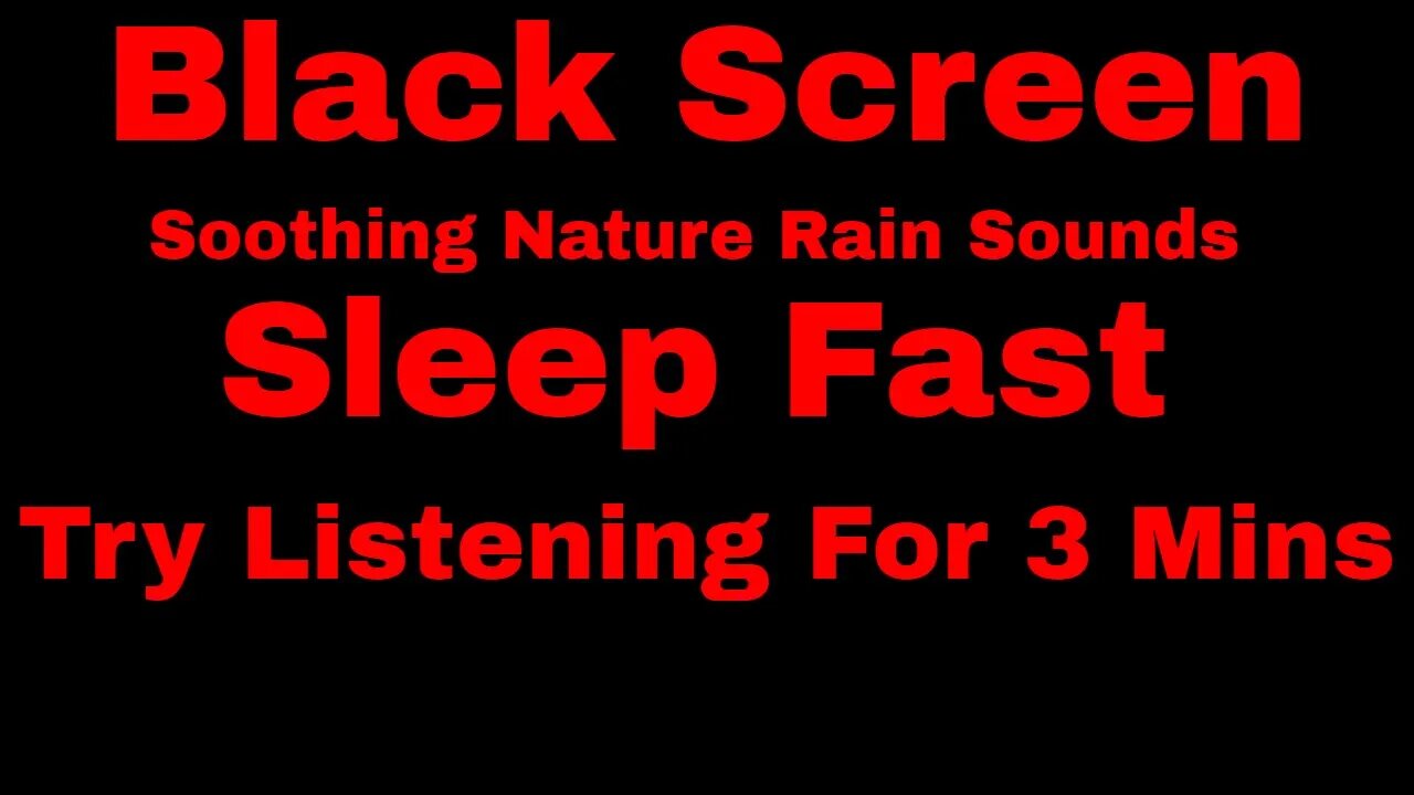 Sleep Instantly Within Minutes Nature Sounds & Black Screen #shorts