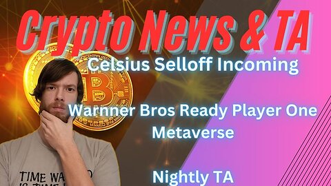 Celsius Selloff, Warner Bros Ready Player One Metaverse, Nightly TA EP 455 1/7/24 #cryptocurrency