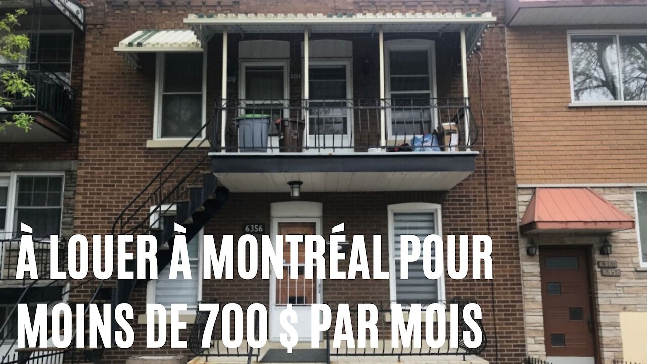 Voici des appartements à moins de 700 $ par mois actuellement à louer à Montréal