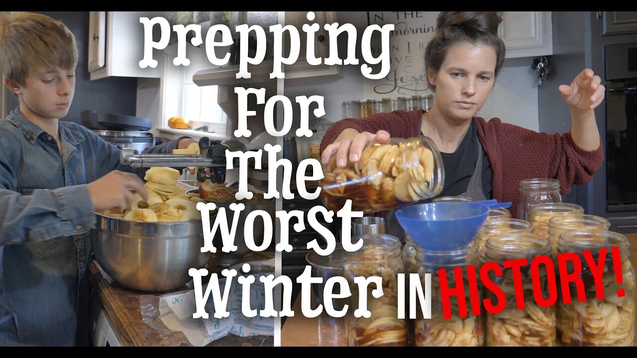 Prepping For The Worst Winter In History! | Canning Fresh Foods | Heating with Wood