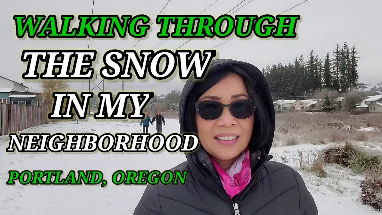 WALKING THROUGH THE SNOW IN MY NEIGHBORHOOD PORTLAND, OREGON πΊπΈβ