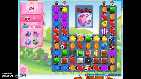 Candy Crush Level 1099 Audio Talkthrough, 3 Stars 0 Boosters
