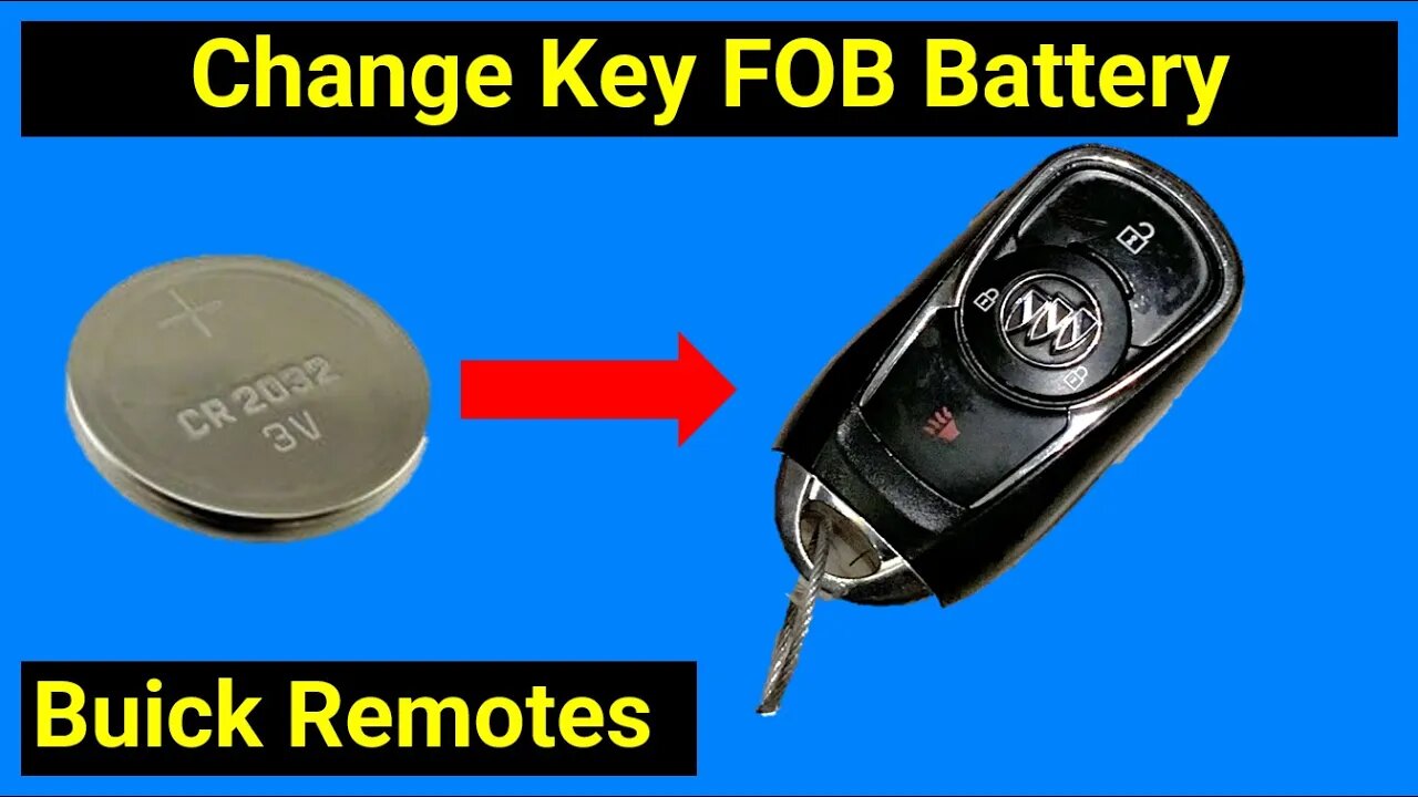 ✅ How to Change Key Fob Battery for Buick Remotes. Encore, Regal, LaCrosse, Envision, Enclave