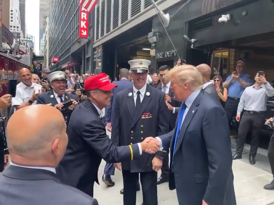 Trump on 9/11 honoring NYPD and NYFD