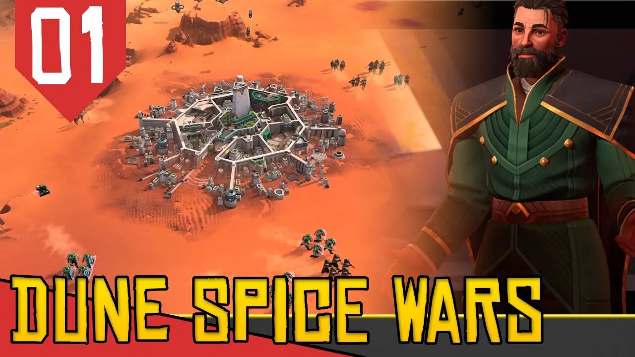 Mistura de RTS com 4X Estilo Civilization SCIFI - Dune Spice Wars #01 [Gameplay PT-BR]