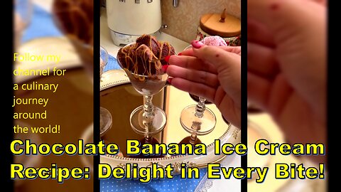 Chocolate Banana Ice Cream Recipe: Delight in Every Bite! #HealthyDessert #VeganIceCream