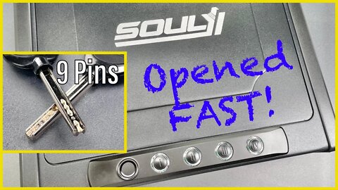 [1316] Soulyi Biometric Gun Safe Picked FAST