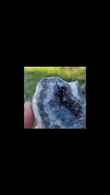 Lots of minerals in this geode.