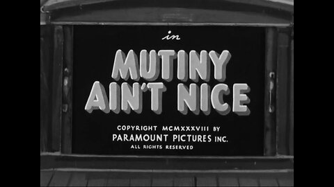 Popeye The Sailor - Mutiny Ain't Nice (1938)