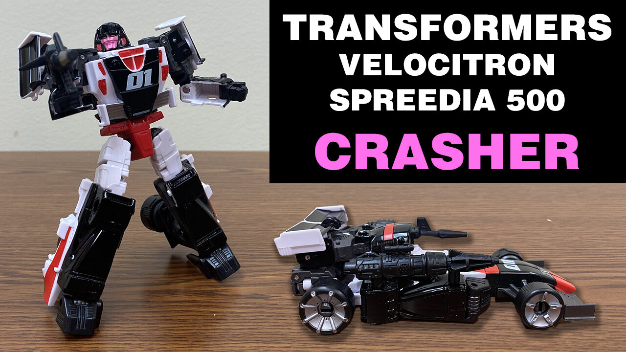 Crasher - Transformers Velocitron Speedia 500 - Unboxing and Review