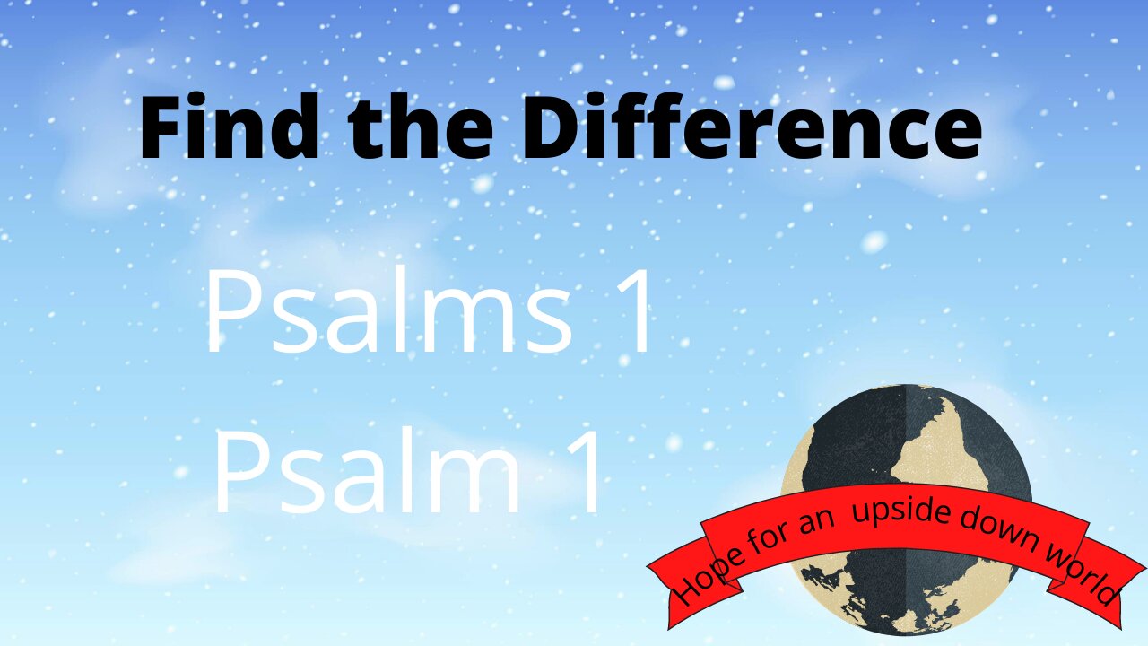 Find the Difference Bible Puzzle Psalms 1