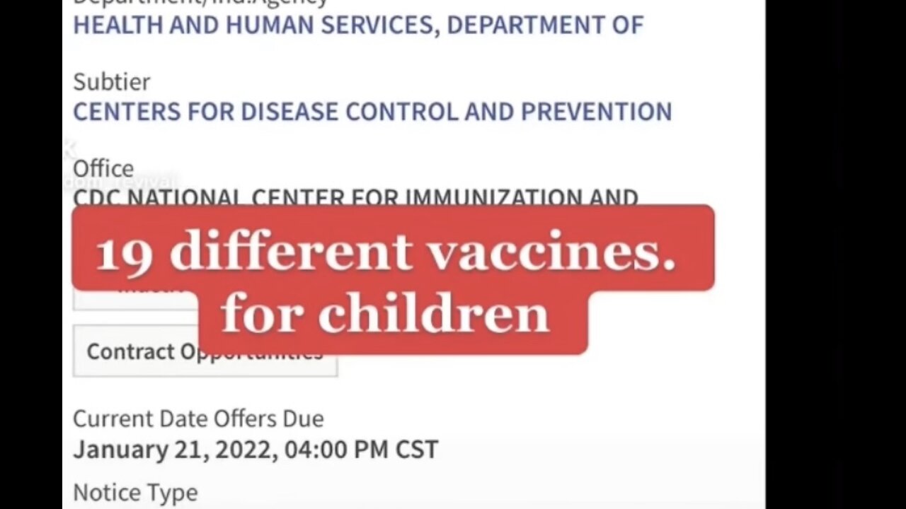 GOV Vaccine 2022 Contracts