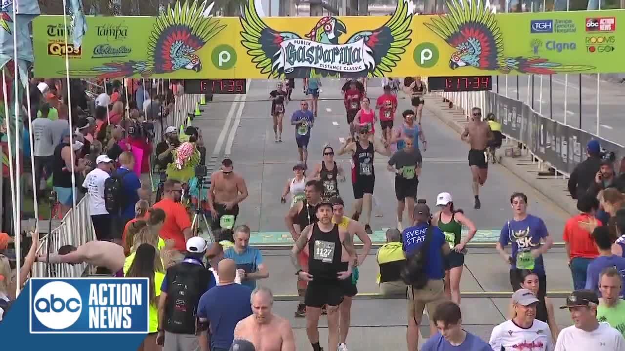 01:15 - 01:20 Saturday | Publix Gasparilla Distance Classic Finish Line