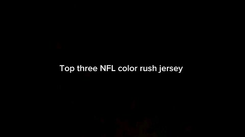 Number one color rush jersey