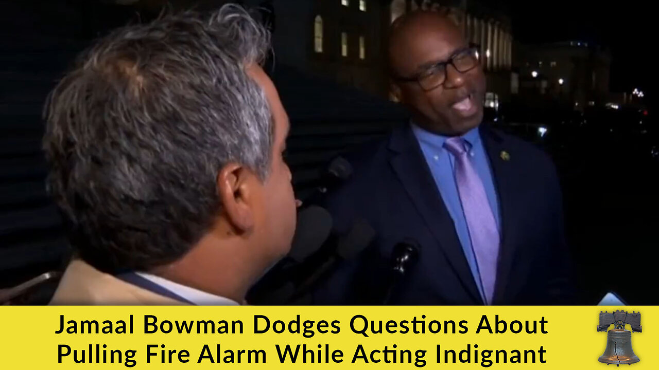 Jamaal Bowman Dodges Questions About Pulling Fire Alarm While Acting Indignant