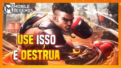 USE ESSA BUILD QUANDO FOR JOGAR DE PAQUITO | RUMO AO GLÓRIA #8 | Mobile Legends