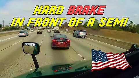 A Day in The Life of an American Truck Driver - Road Rage, Brake Check, Car Crash, Instant Karma USA