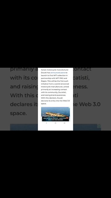 Ducati has Announced Plans to Launch its First NFT Collection #cryptomash #cryptomashnews #ducati