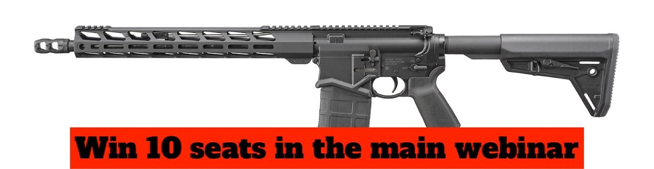 RUGER SFAR 16.1" 7.62/308WIN MINI #3 FOR 10 SEATS IN THE MAIN WEBINAR