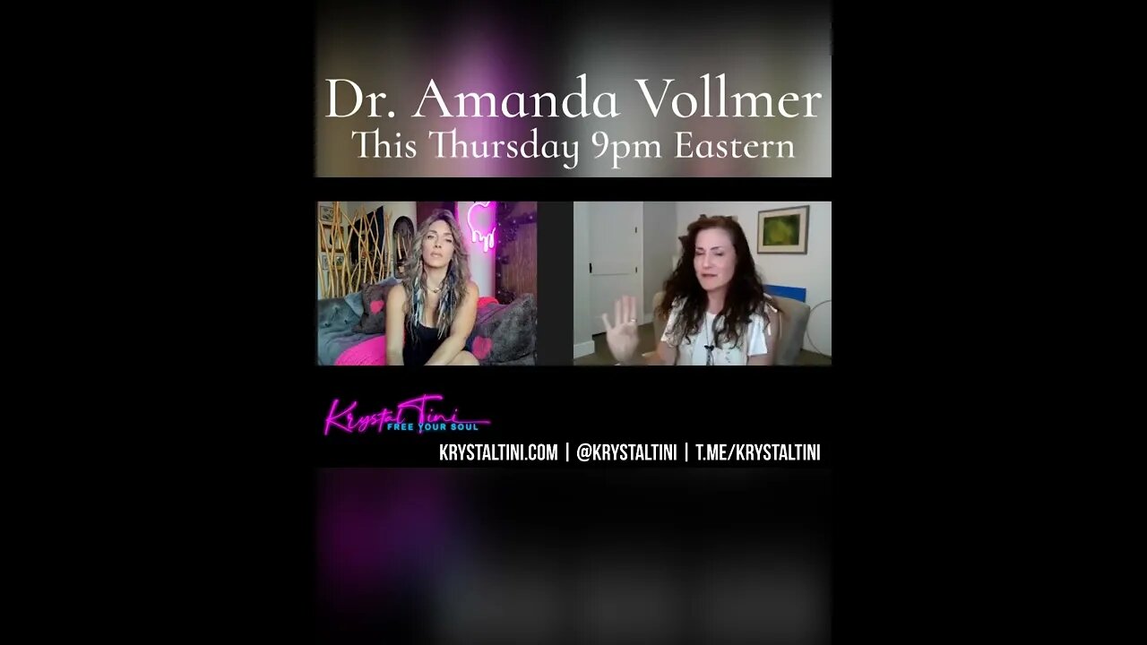 TOMORROW exclusively on krystaltinitv.com Dr. Amanda Vollmer!