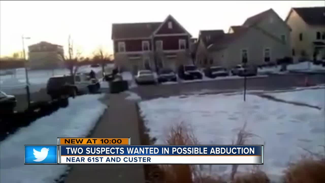 'He was wrestling the guy:' Two suspects wanted in abduction, shots fired near 61st and Custer