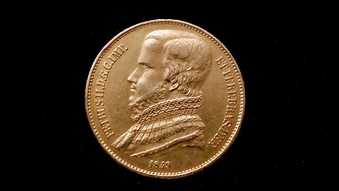 Moedas de Ouro do Brasil : 20.000 Mil Reis de 1849 Só 6 mil que foram Cunhadas.