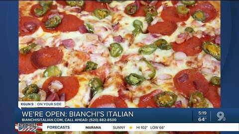 Bianchi's Italian serves Italian takeout