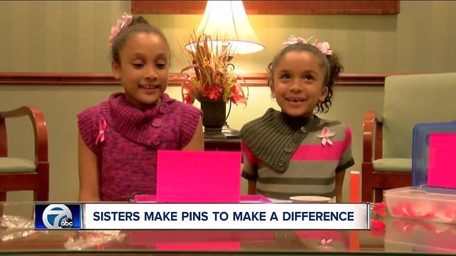 Sisters are making pins to make a difference