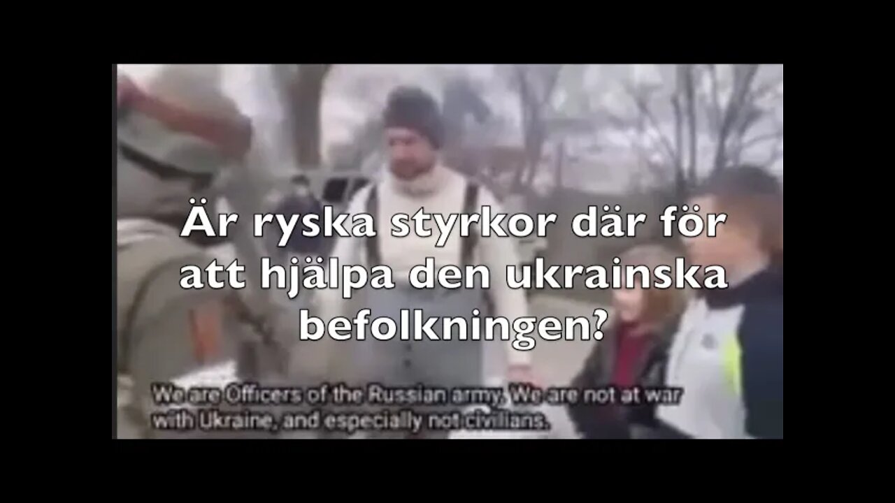 Ryska soldater talar med ukrainsk befolkning?