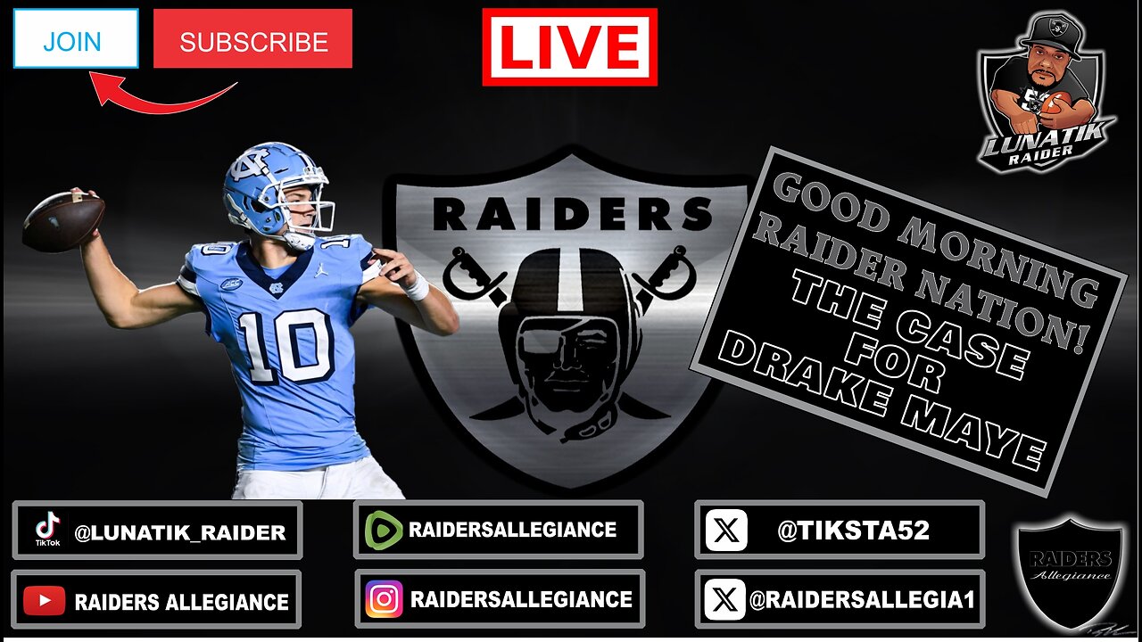 GOOD MORNING #RAIDERNATION!: THE CASE FOR #DRAKE #MAYE #rn4l #raiders